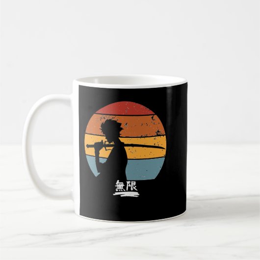 Samurai Champloo Mugen Sunse Silhoue Mugen Sam Kaffeetasse (Links)