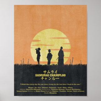 Samurai Champloo Sun Rise Poster