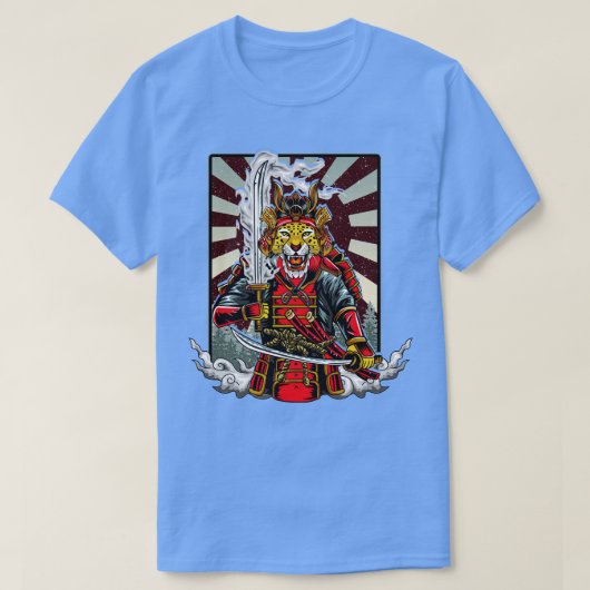Samurai Cheetah Warrior Japan T-Shirt (Design vorne)