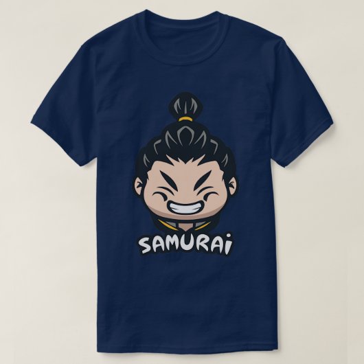 Samurai Chibi Head T-Shirt (Design vorne)