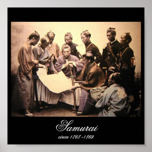 Samurai circa 1868-1869 (Foto-) Plakat