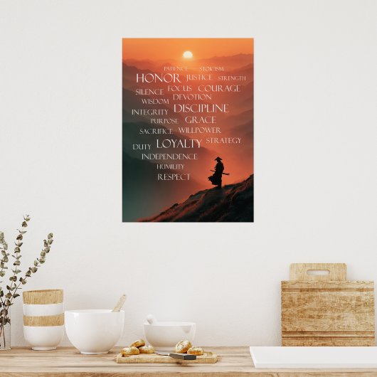 Samurai-Code: Der Bushido-Weg Poster (Küche)