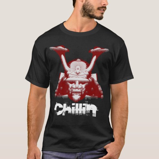 Samurai cooles Chillin kundengerecht T-Shirt (Vorderseite)