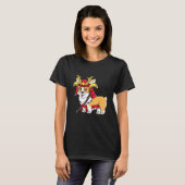 Samurai Corgi Halloween Corgi T-Shirt (Vorne ganz)