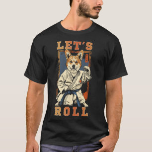 Samurai Corgi in Jiu Jitsu Gi Bjj Life Brazilian K T-Shirt