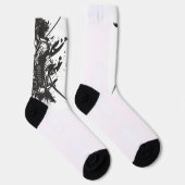 Samurai Crew Socks - Japanische Kriegerkunst mit K Socken (Rechts)