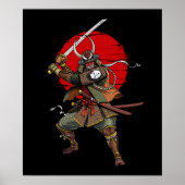 Samurai Demon Oni Poster (Vorne)