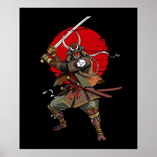 Samurai Demon Oni Poster (Vorne)