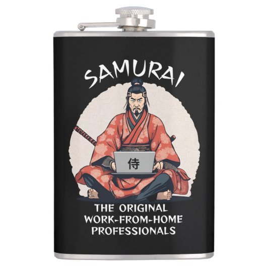 Samurai: Die Original-Zuhause-Profis Flachmann (Vorderseite)