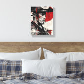 Samurai Digital Art Leinwanddruck (Insitu (Schlafzimmer))