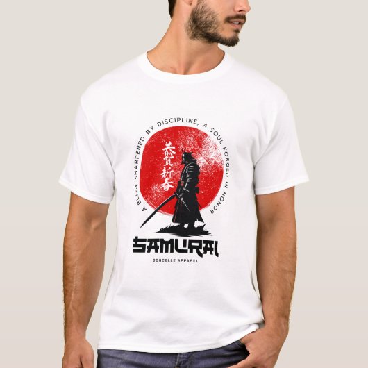 Samurai Disziplin Krieger T-Shirt (Vorderseite)