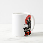 Samurai-Disziplin-Motivations-Kunst Kaffeetasse (VorderseiteRechts)
