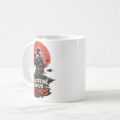 Samurai-Disziplin-Motivations-Kunst Kaffeetasse (Vorderseite Links)