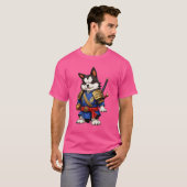 Samurai Dog Freund Junge T-Shirt (Vorne ganz)
