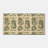 Samurai-Drache-Gaming  Schreibtischunterlage (Vorderseite)