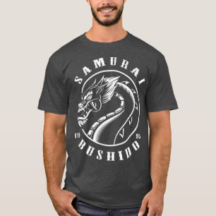 Samurai-Drache japanische Ästhetik kantige Streetw T-Shirt