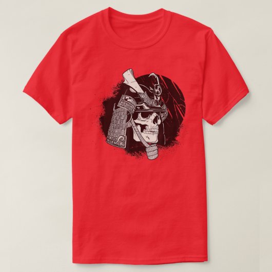 Samurai dressed in Samurai Warrior Armor Martial T-Shirt (Design vorne)
