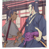 Samurai Duschvorhang (Vorderseite)
