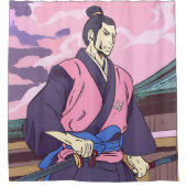 Samurai Duschvorhang (Vorderseite)