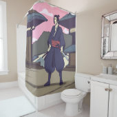 Samurai Duschvorhang (Beispiel)
