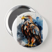 Samurai Eagle: Hyper-Realistische Schlachtfeldszen Button (Vorne & Hinten)