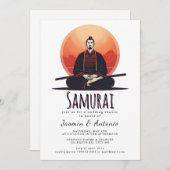 Samurai Einladung (Vorne/Hinten)