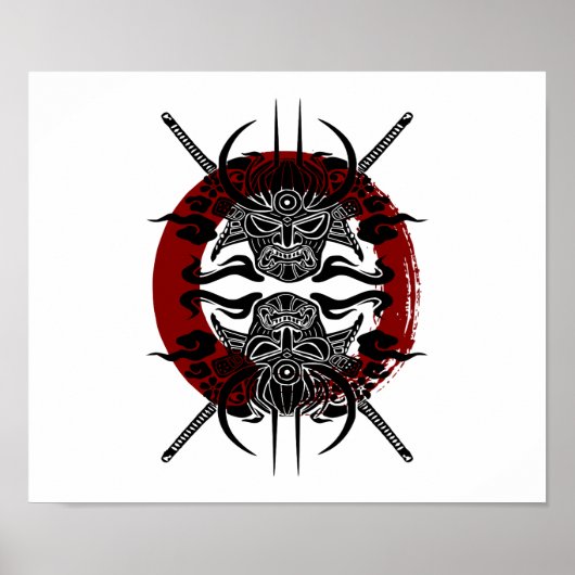 Samurai Enso Circle Poster (Vorne)