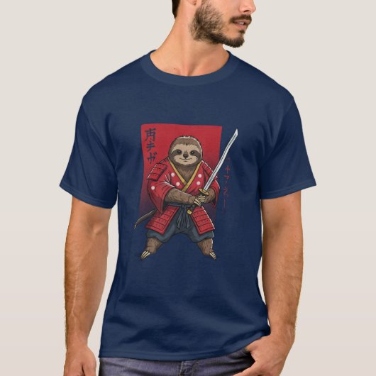 Samurai-Faulheits-T-Shirt T-Shirt (Vorderseite)