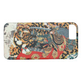 Samurai Fighting a Tiger, Kuniyoshi, Ukiyo-e Case-Mate iPhone Hülle (Rückseite (Horizontal))
