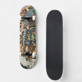 Samurai Fighting a Tiger, Kuniyoshi, Ukiyo-e Skateboard (Vorderseite)