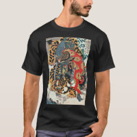 Samurai Fighting a Tiger, Kuniyoshi, Ukiyo-e
