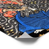 Samurai Fights Blue Demon Poster (Ecke)