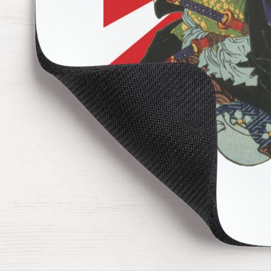 Samurai-Flagge Mousepad (Ecke)