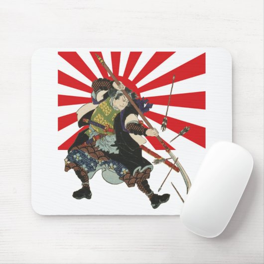 Samurai-Flagge Mousepad (Mit Mouse)