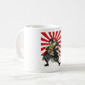 Samurai-Flaggen-Tasse Kaffeetasse (Vorderseite Links)