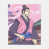 Samurai Fleecedecke (Vorderseite)
