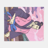 Samurai Fleecedecke (Vorderseite (Horizontal))