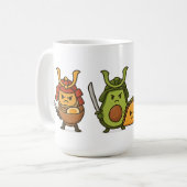 Samurai Food Warriors Kaffeetasse (Vorderseite Links)