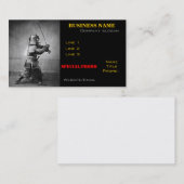 Samurai Foto Visitenkarte (Vorne/Hinten)