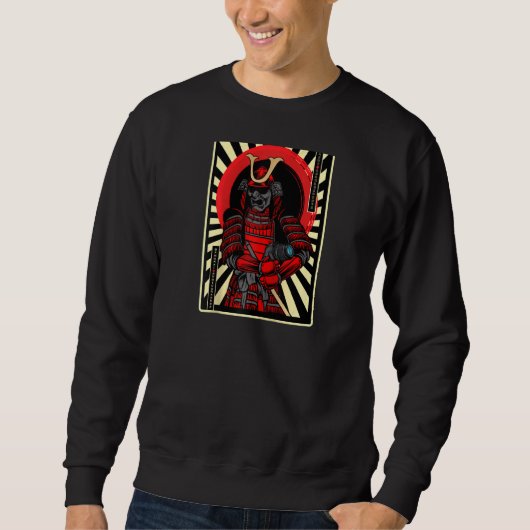 Samurai Fotograf Japanische Kultur Picture Warr Sweatshirt (Vorderseite)