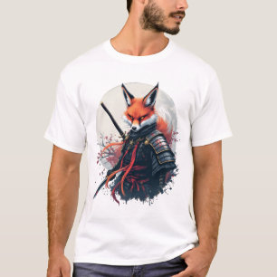 Samurai Fox Warrior Japanisch Ninja Fox Kawaii T-S T-Shirt