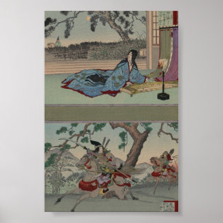 Samurai-Frau um 1800 Poster