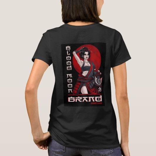 Samurai-Frauen T-Shirt (Rückseite)