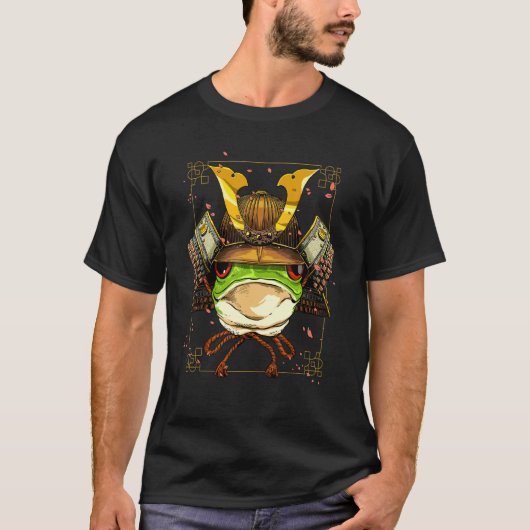 Samurai Frog Herping Japanese Warrior Bushido Japa T-Shirt (Vorderseite)