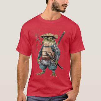 Samurai Frog Ninja Aesthetic Japanese Katanaokyo g T-Shirt