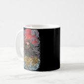 Samurai Frog of Fortune – Mythical Warrior Art Kaffeetasse (Vorderseite Links)