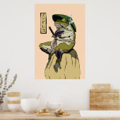 Samurai Frog Poster (Küche)