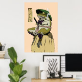 Samurai Frog Poster (Heimbüro)
