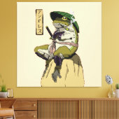 Samurai Frog Poster Imitate Canvas Print Acryl Pri Leinwanddruck (Insitu (Wohnzimmer))