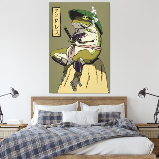 Samurai Frog: Wächter des Lotus Leinwanddruck (Insitu (Schlafzimmer))